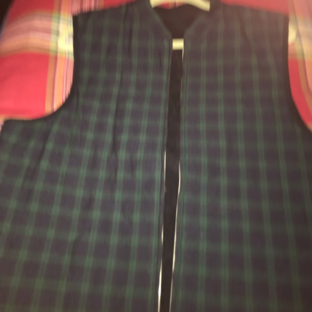 Reversible zippered vest EUC